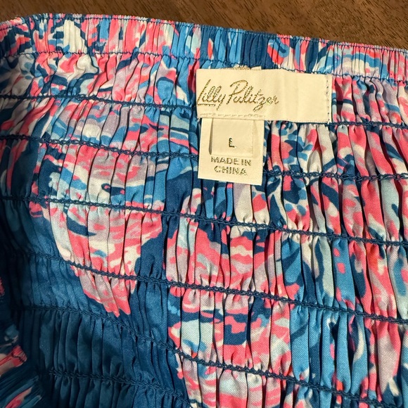 Lilly Pulitzer, 2 Piece Set Croix Top & Deavan Midi Skirt Blue Pink, Size L - Picture 10 of 15